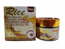 Crema hidratanta de zi, Wokali, Organic Rice Day Cream, 55 g