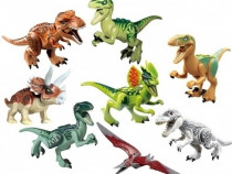 Set 8 Dinozauri 10-12cm tip Lego Jurassic World / 10 modele