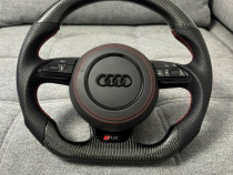 Volan custom carbon pentru Audi A5 A4 A3 A6