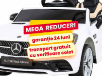 Masinuta Electrica Copii 1-4 Ani Mercedes SLC 300 Roti Moi, 60W Alb