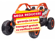 UTV Electric Copii 2-8 Ani Can Am Speed 480W 24V,2 Locuri Portocaliu