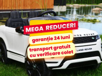 Masinuta Electrica Copii 1-7 Ani Range Rover Evoque 4x4 Roti Moi Alb