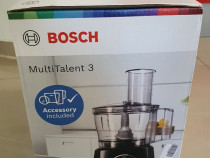Robot de bucatarie Bosch MultiTalent 3, 800 W, negru/ inox.