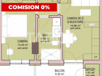 COMISION 0% Apartament 2 camere decomadate etaj 3 in Sibiu D