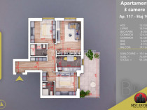 Apartament 3 camere Loc de parcare subteran Bonus Titan Sect