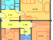 3 camere in bloc reabilitat de 4 etaje - Alexandru Obregia