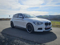 BMW 116i F20 2013 alb perlat foarte intretinut cu roti vara iarna