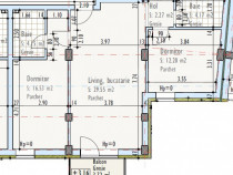 Apartament de 3 camere, semidecomandat, bloc nou, zona Pod I