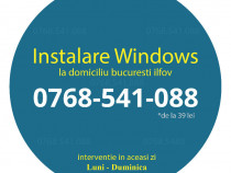 Instalare windows la domiciliu bucuresti Ilfov