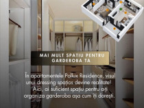 Dormitor cu Dressing - 2 camere - Compartimentare spațioasa