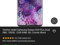 SAMSUNG Galaxy S20 Plus, 5G, nou în garanție