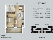 [5 minute metrou Berceni] Apartament 2 camere tip studio