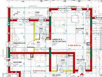 Apartament cu 2 camere, finisat, 53 mp utili, etaj I, zona E