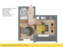 Deco Residence - Bloc 8 - garsoniera dubla - 5 min Metrou