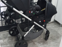 Carucior gemeni 3 in 1 Cupla Duo