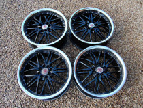 Jante Wolfrace Kendo Black R15 PCD dublu 4x100/4x108 Dacia/Ford/etc