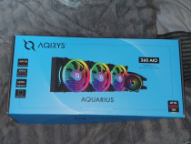 Cooler Procesor AQIRYS Aquarius 360 AiO Black, compatibil AMD/Intel