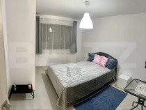 Casă mobilat modern, 3 camere, dressing, parcare, curte 450