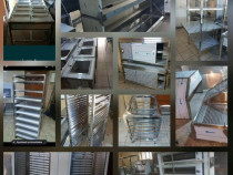 Friteuza dubla 2*8 l alimentare gaz retea /gaz butelie