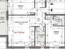 Apartament 3 camere cu terasa ,bloc nou Premium Apahida
