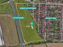 Teren cu PUZ servicii comerciale Aradul Nou