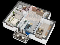 Apartament NOU LA CHEIE cu 2 camere de vânzare Selimbar