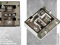 Complex Rezidential Nou | Apartamente 2 camere | Shopping...