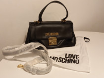 Geanta Originala NOUA Love Moschino, Neagra, 19X30X11