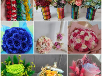 Aranjamente florale lucrate manual, decoratiuni evenimente