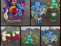 Aranjamente florale lucrate manual, decoratiuni evenimente