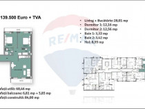 Apartament 3 camere de vânzare, bloc nou, Cantemir, Oradea