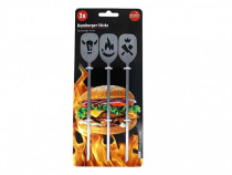 Set 3 tepuse pentru hamburgher Jes Collection, 18 x 3 cm, otel inoxida