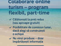 Activitate online – turism, vacanțe, venit extra