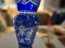 Vază vintage rubin albastru