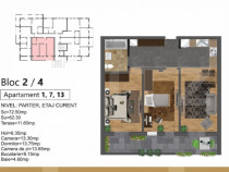 Apartament cu 3 camere, &icirc;n bloc nou &ndash; finalizare primăv