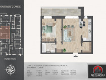 2 camere Incalzire Pardoseala -Acces Rapid metrou N.Teclu