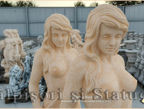 Statuetă domnița erotică, galben patinat, model S30.