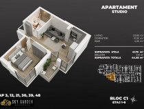 Garsoniera dec 3min metrou Berceni