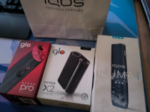 Glo Hyper X2, Hyper Pro și Iqos Iluma i One.