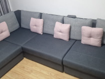 Canapea modulara, colțar stânga 220x350 cm, liniar 450 cm