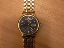 Ceas de cuarț Astron placat cu aur, cu un afișaj de zi!