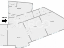 Spatiu de birouri de inchiriat 4 camere 122mp Centrul Istori