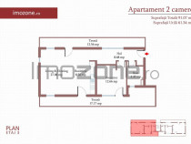 2 camere cu terasa de 29 mp, 3 bai, etaj 3, FINISAT MODER...