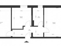 Apartament 3 camere, 55 mp utili + balcon, zona Ghirodei