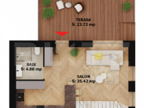 Apartament elegant 2 camere cu terasă &ndash; EAS Residence