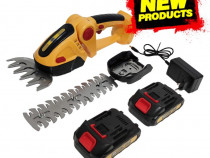 Masina de tuns iarba / gard viu cu acumulator , 2 acumulatori inclusi