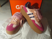 Pantof sport din piele naturală - Roz - 38