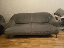 Canapea Rovere Estasi 3 locuri Natuzzi Edition + fotoliu aceeasi gama