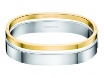 Set 2 Bratari Dama CALVIN KLEIN, Bicolora Silber -Gold, Marimea XS