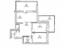 Apartament cu 3 camere , 71 mp , Ansamblu Rezidential, Zoril